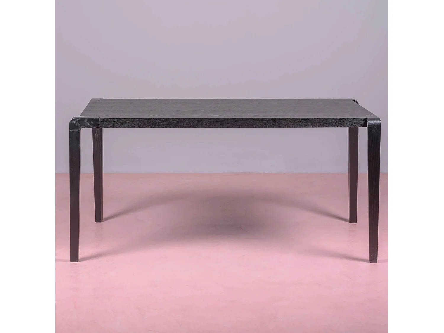 Rechthoekige essenhouten eettafel (150x90) - Inmod - Zwart