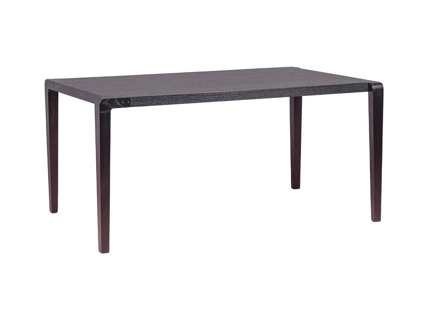 Rechthoekige essenhouten eettafel (150x90) - Inmod - Zwart