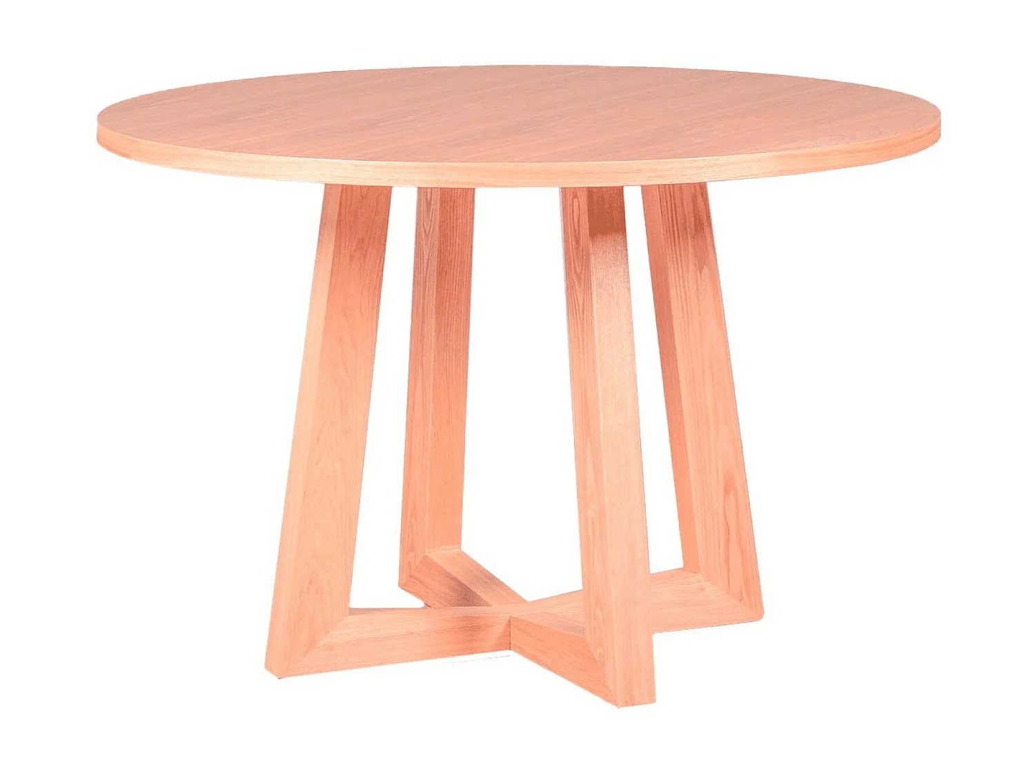 Table à manger ronde en frêne naturel (115cm) - Soho - Frêne naturel