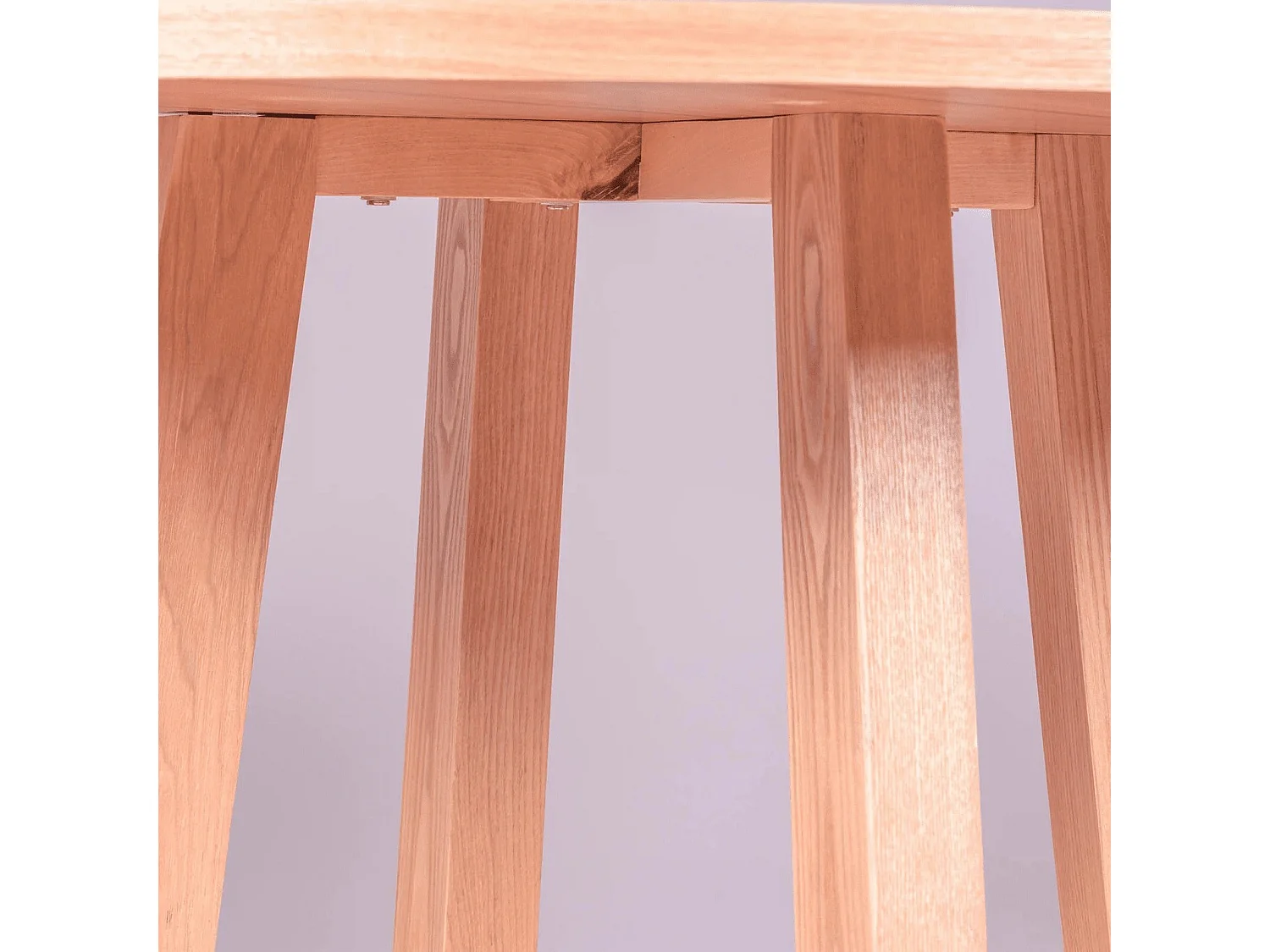 Table à manger ronde en frêne naturel (115cm) - Soho - Frêne naturel