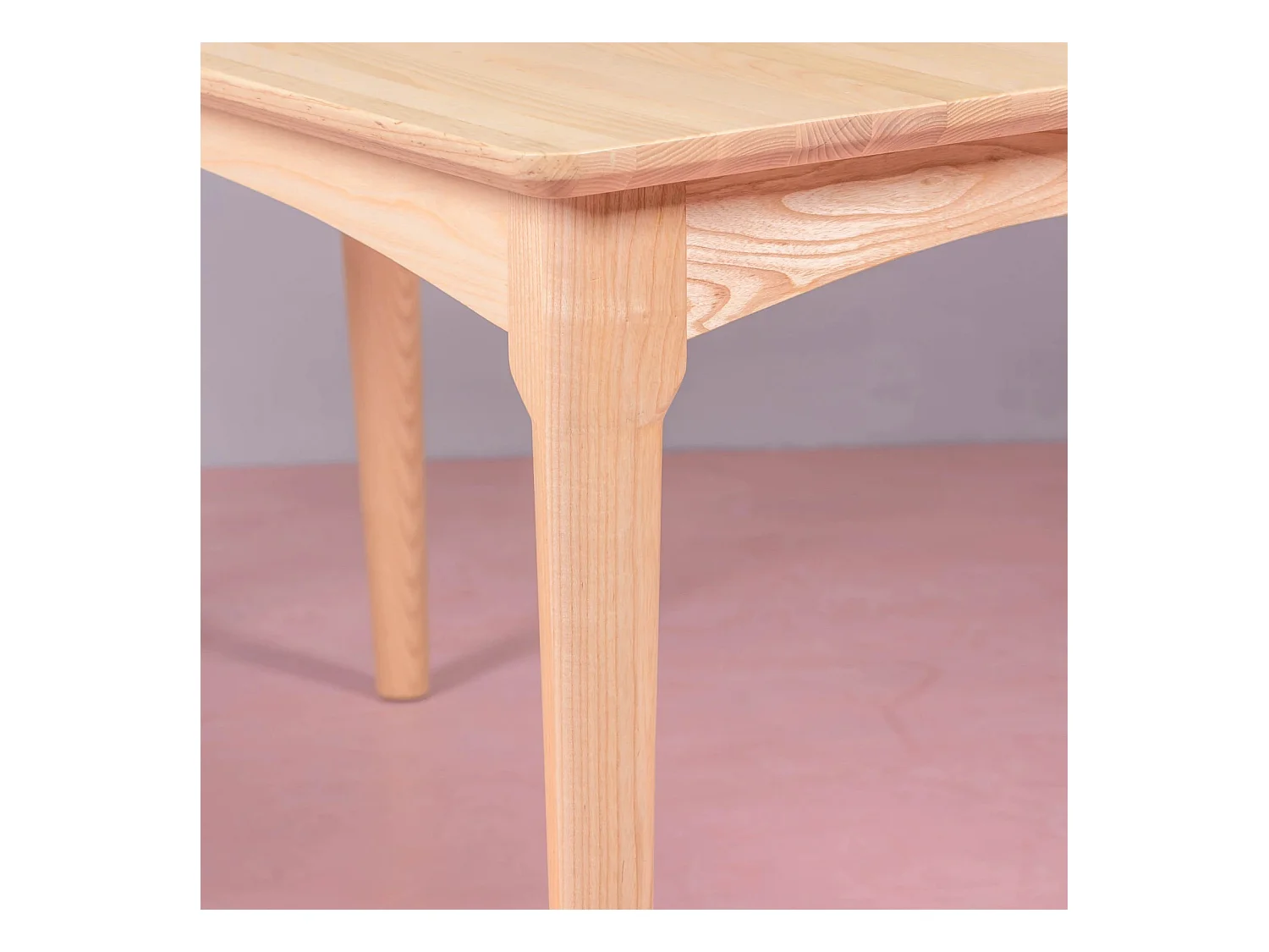 Table à manger rectangulaire en bois de frêne - Liam - Frêne naturel