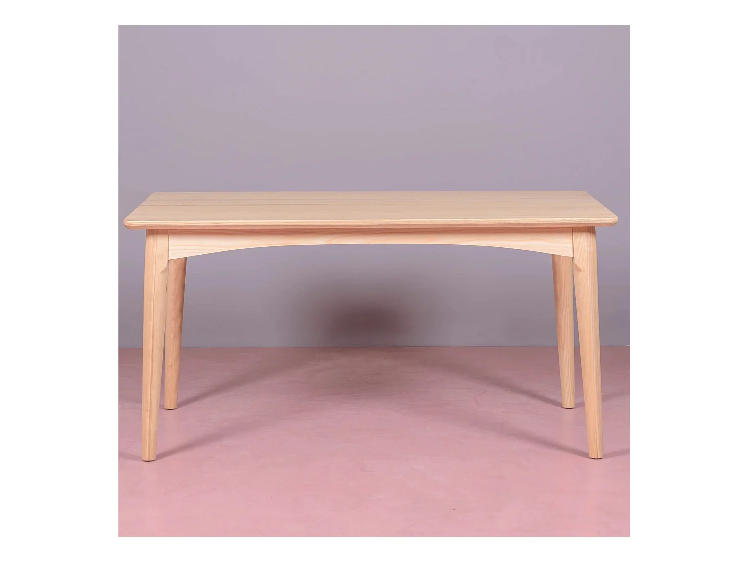 Table à manger rectangulaire en bois de frêne - Liam - Frêne naturel