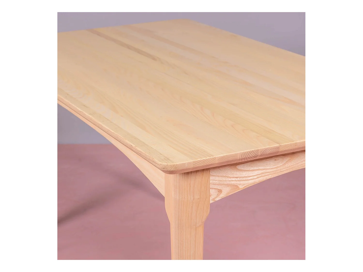 Table à manger rectangulaire en bois de frêne - Liam - Frêne naturel