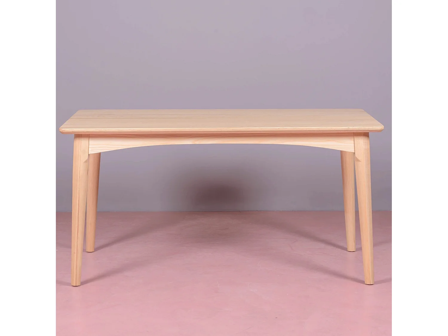 Table à manger rectangulaire en bois de frêne - Liam - Frêne naturel