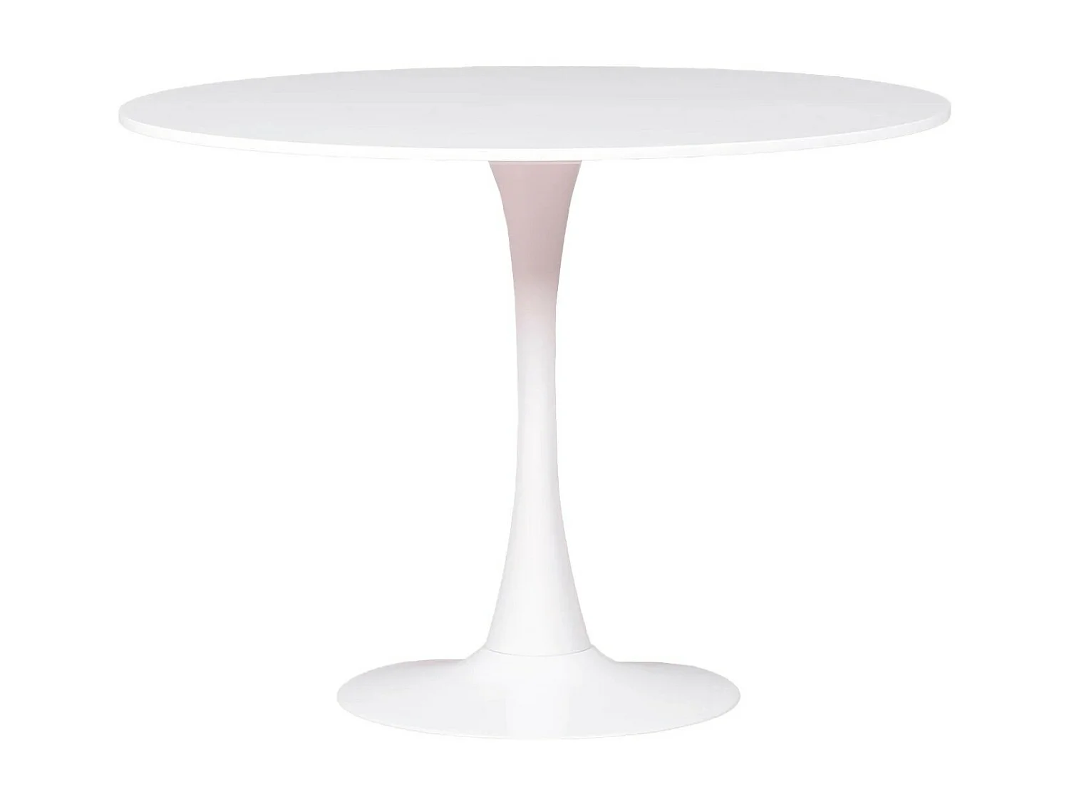 Mesa de jantar redonda de design (100 cm) - Stratus - Branco