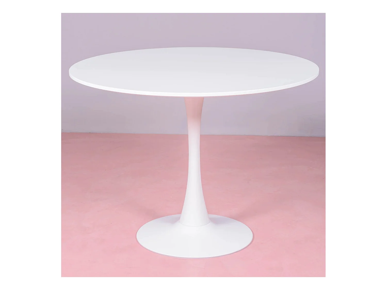 Design ronde eettafel (100cm) - Stratus - Wit