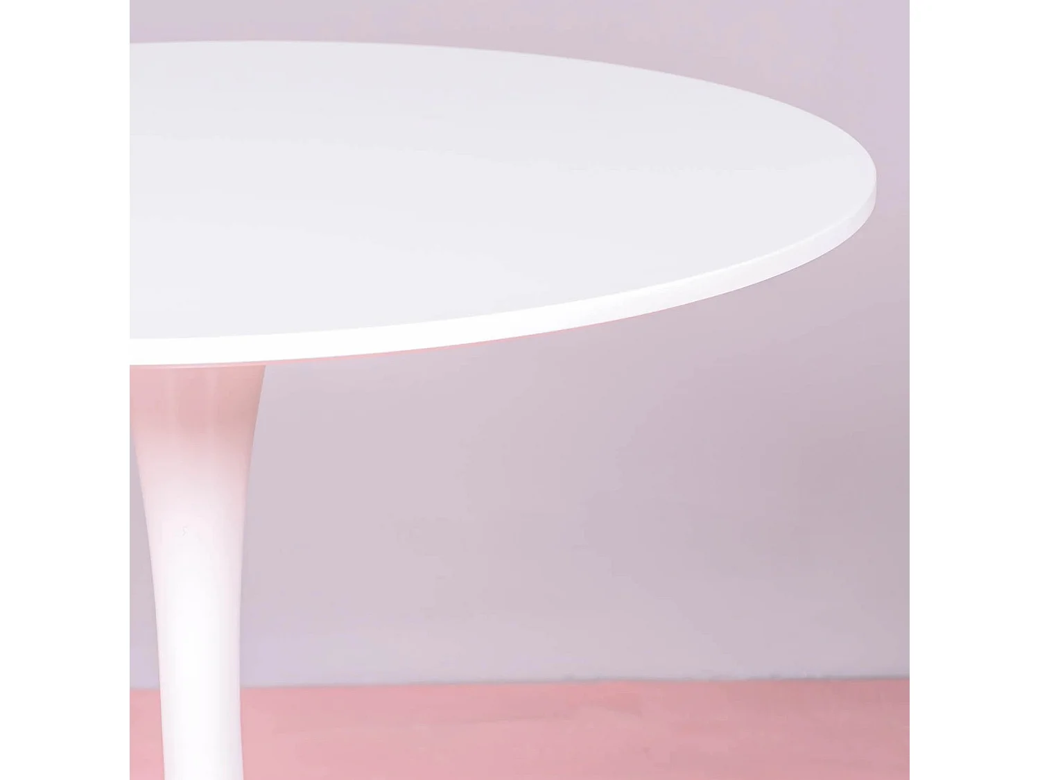 Design ronde eettafel (80cm) - Stratus - Wit