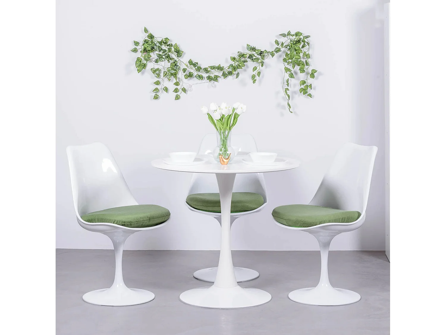 Design ronde eettafel (80cm) - Stratus - Wit