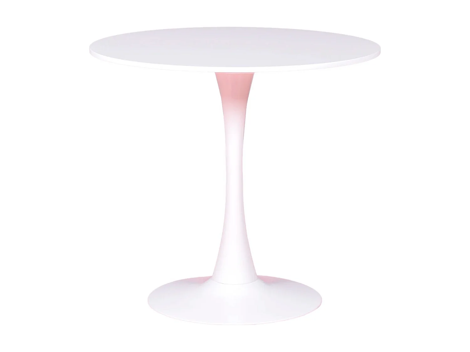 Design ronde eettafel (80cm) - Stratus - Wit