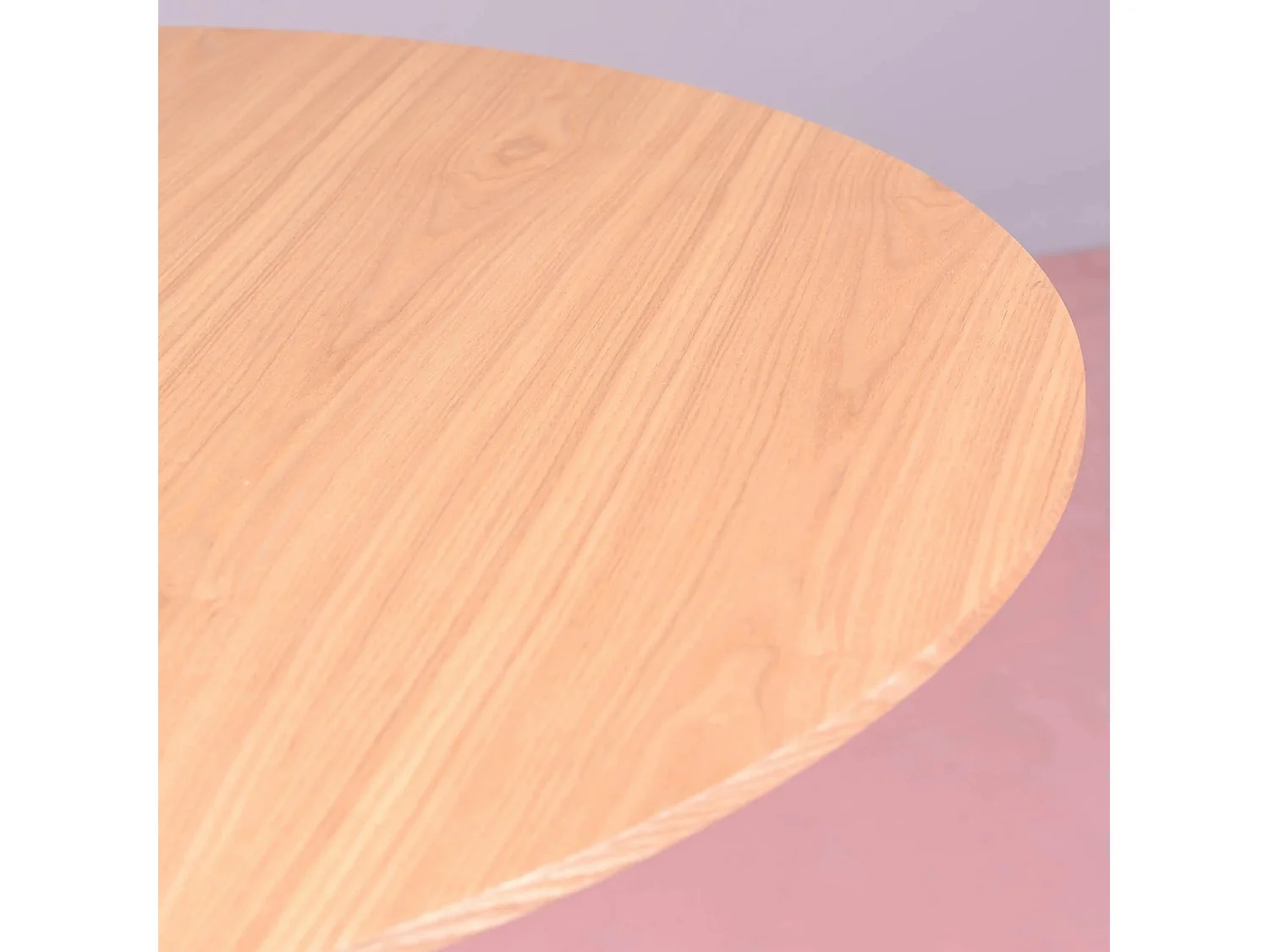 Eettafel met centraal onderstel in essenhout (100cm) - Nest - Natuurlijke as