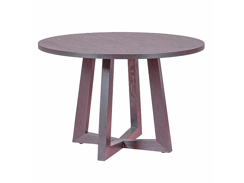 Mesa de jantar redonda em cinza natural (115cm) - Soho - Preto