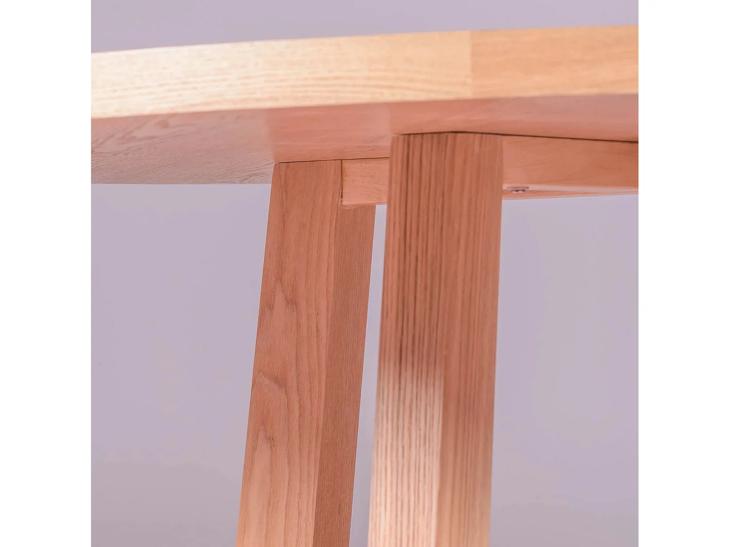 Mesa de comedor redonda en fresno natural (150cm) - Soho - Fresno Natural