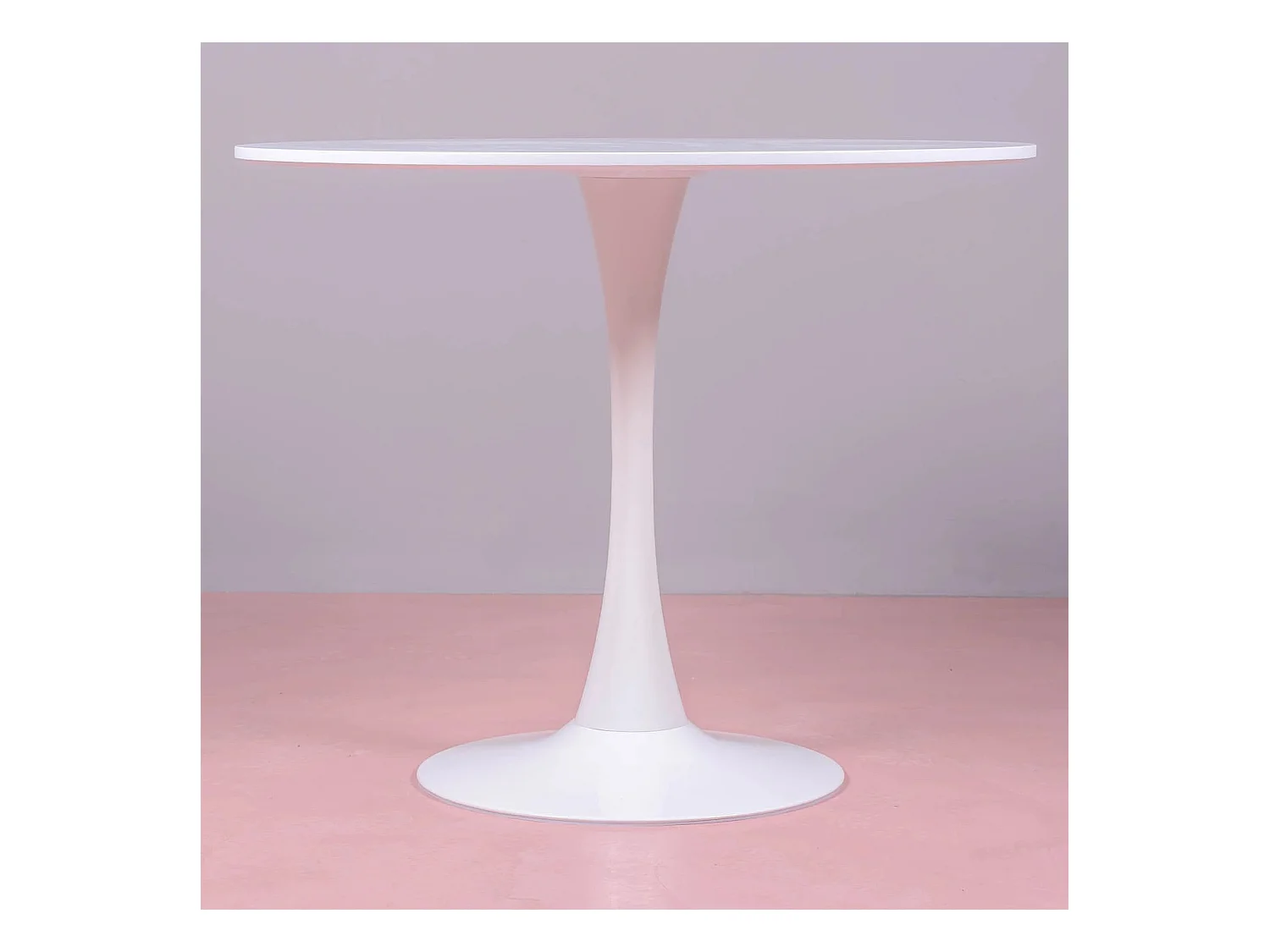 Design ronde eettafel (90cm) - Stratus - Wit