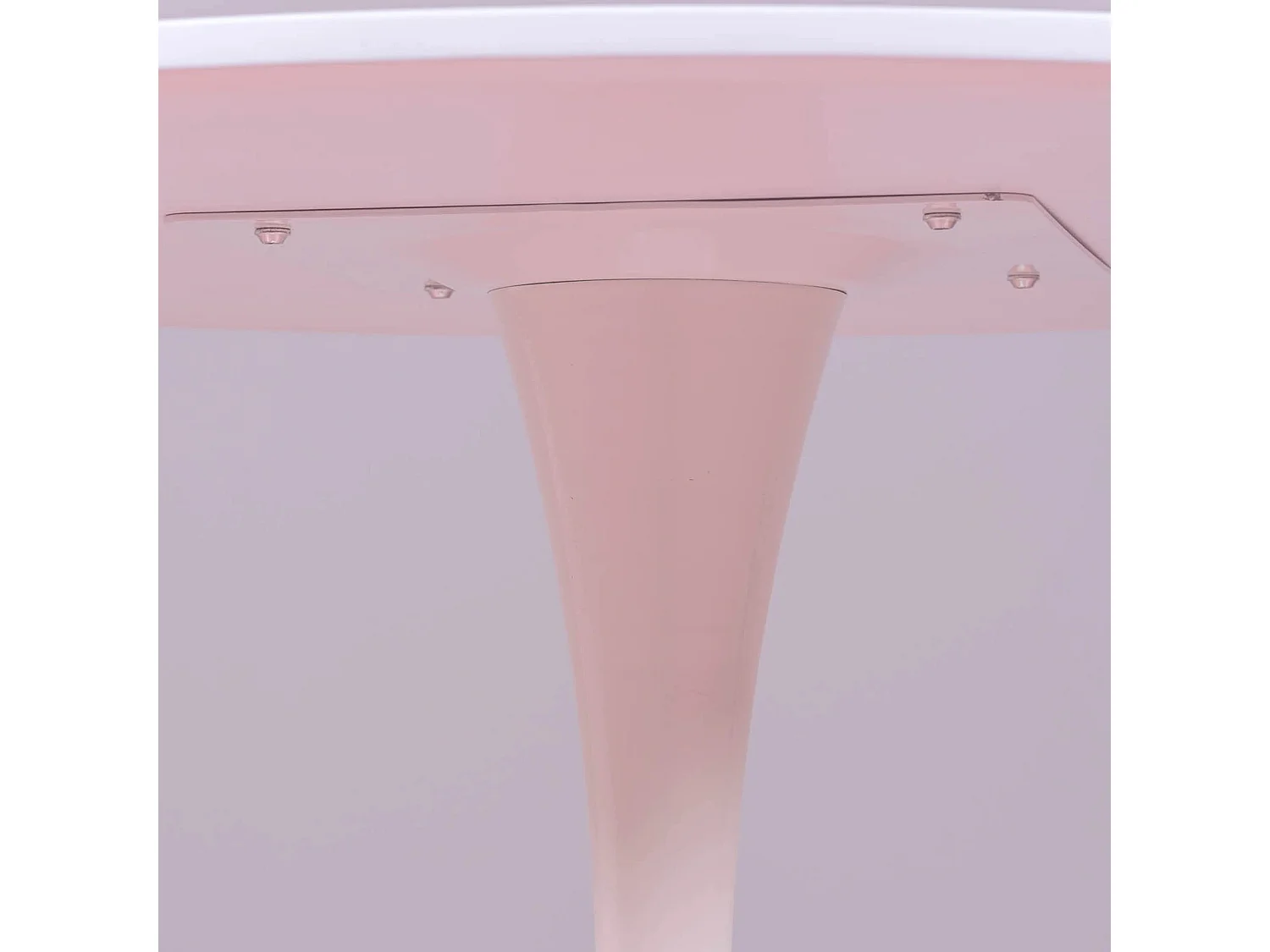 Table à manger ronde design (90cm) - Stratus - Blanc