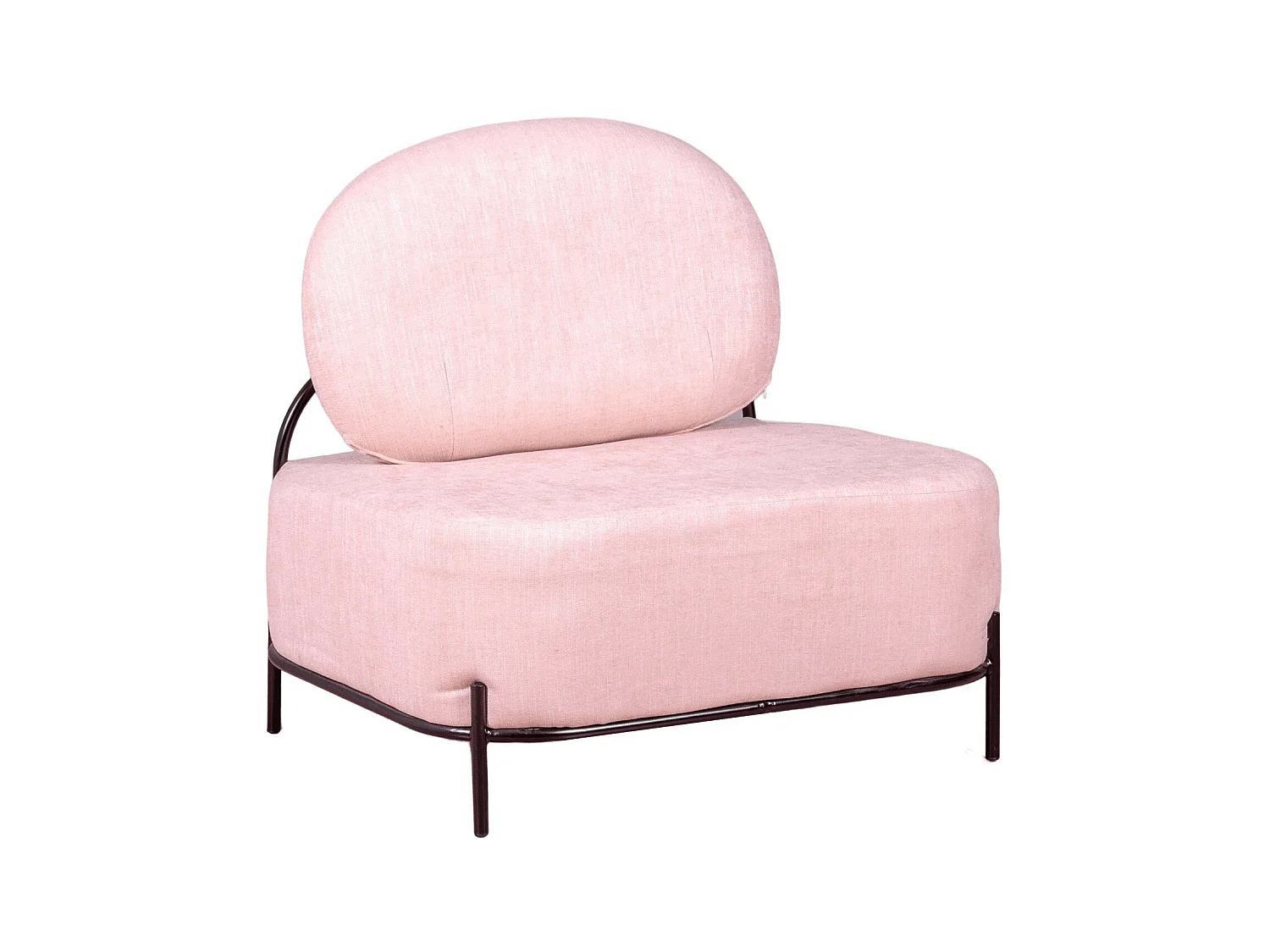 Canapé 1 place au design minimaliste - Clair - Rose