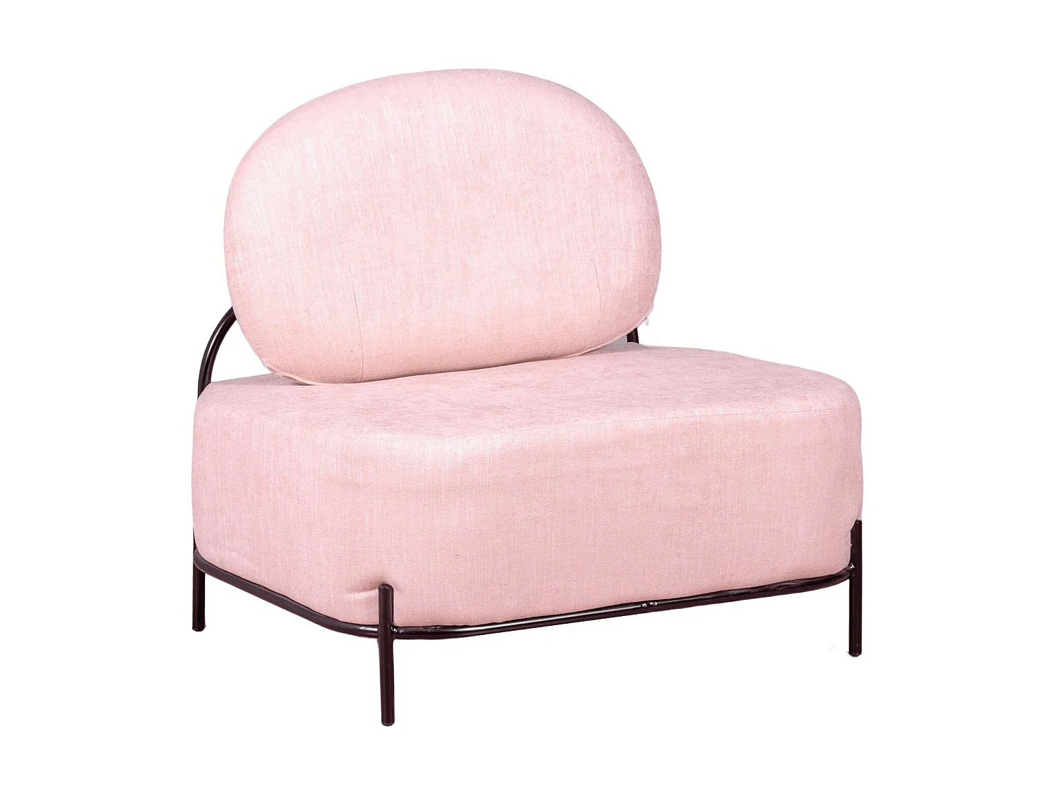 1-zits bank met een minimalistisch design - Clair - Roze