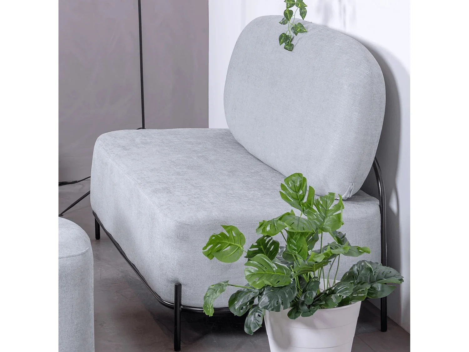 2-zitsbank met een minimalistisch design - Clair - Blauw