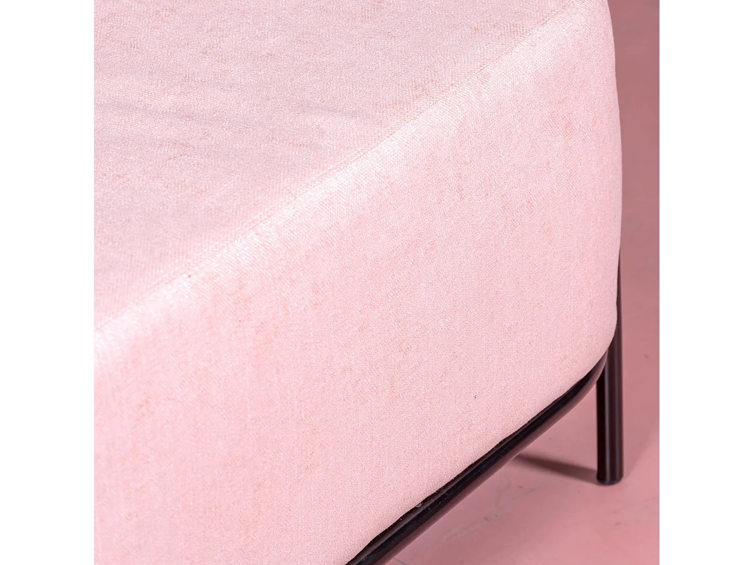 Canapé 2 places au design minimaliste Clair - Rose