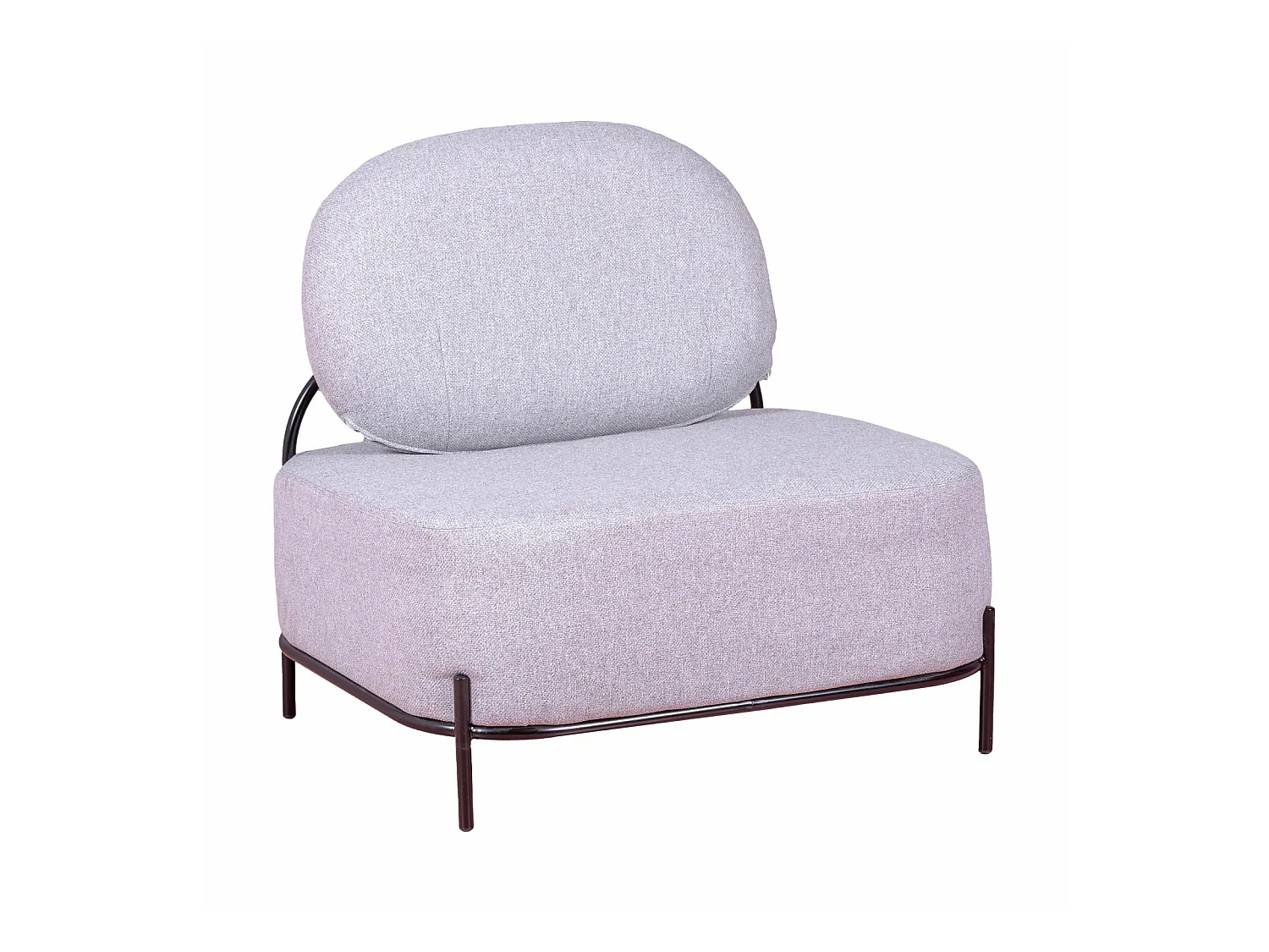 Canapé 1 place au design minimaliste - Clair - Gris