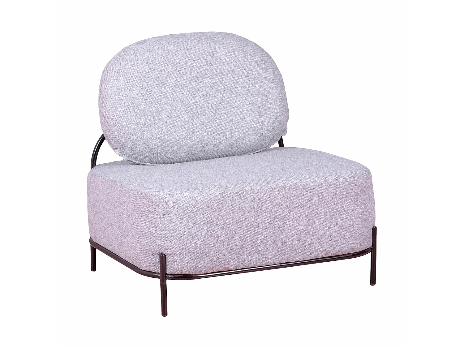 Canapé 1 place au design minimaliste - Clair - Gris