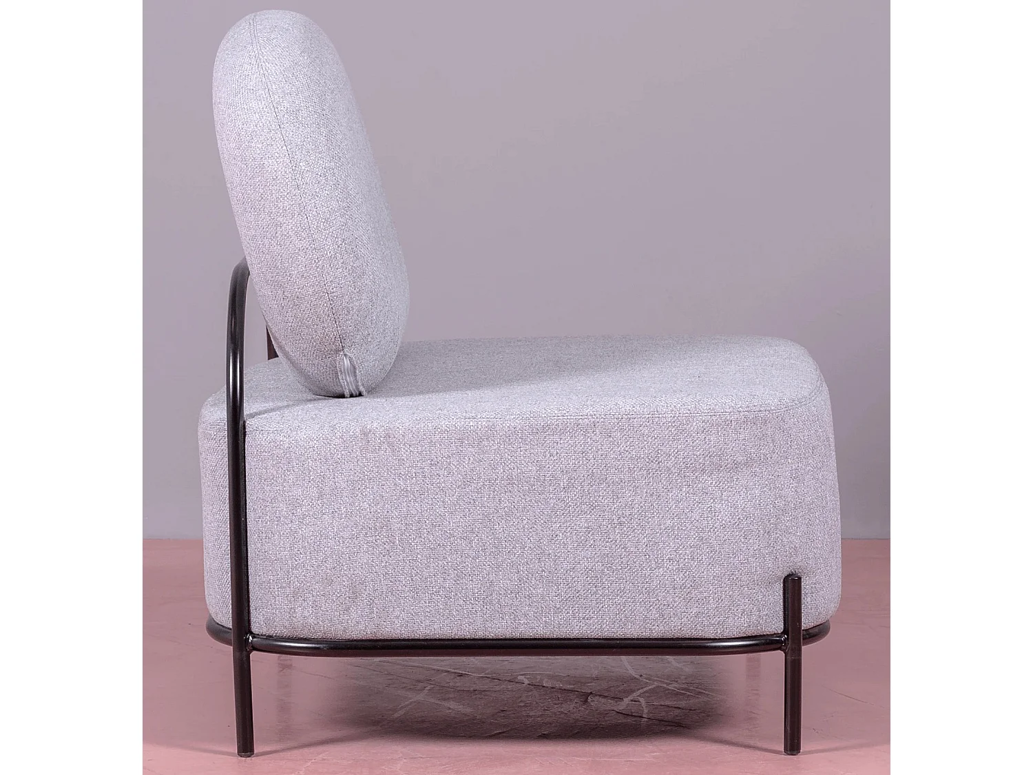 Canapé 1 place au design minimaliste - Clair - Gris