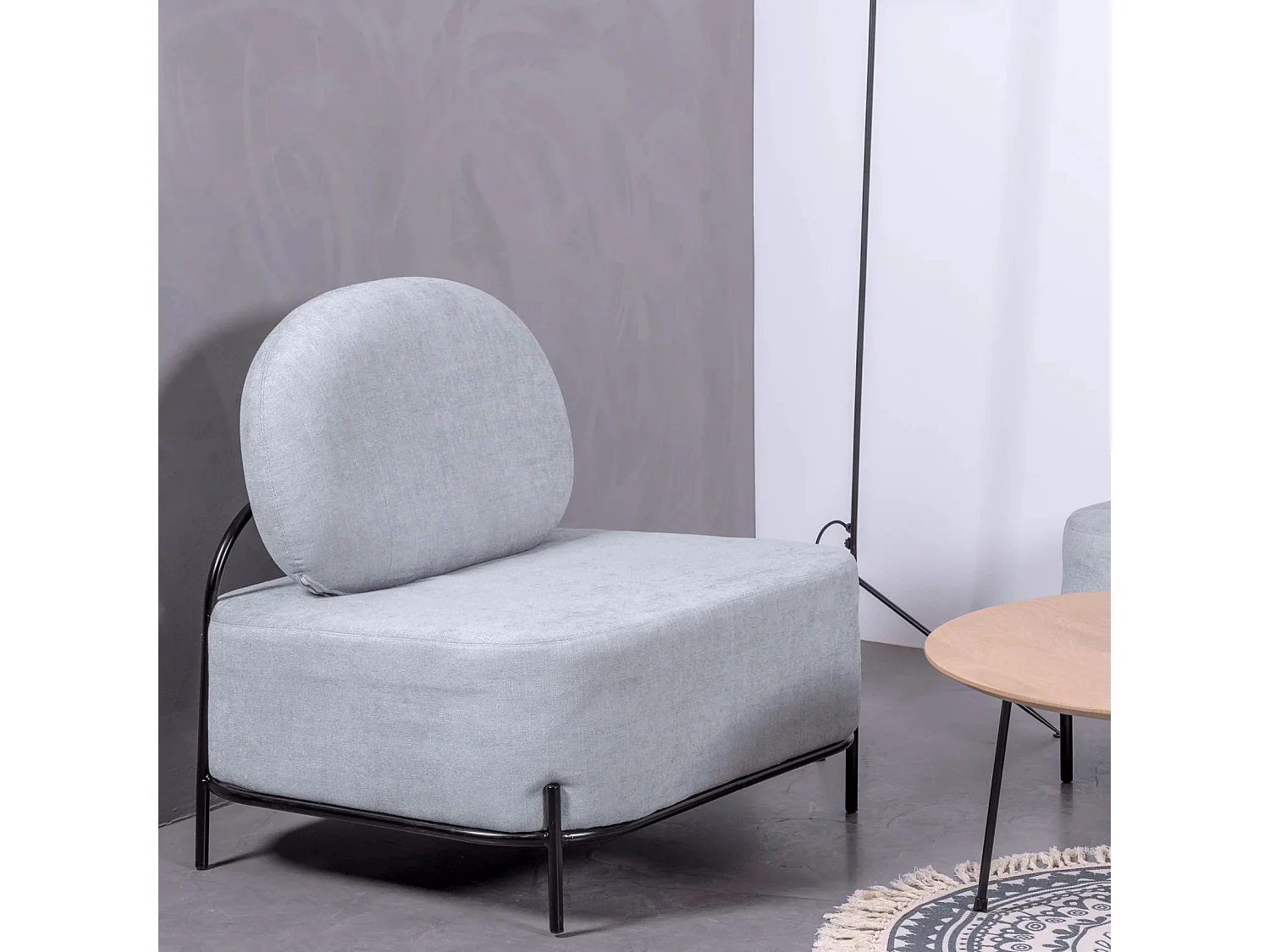 1-zits bank met een minimalistisch design - Clair - Blauw