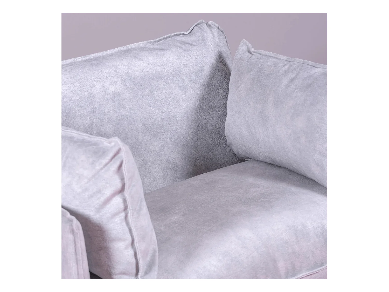 Sofá de 1 plaza tapizado en poliéster - Skyline - Gris