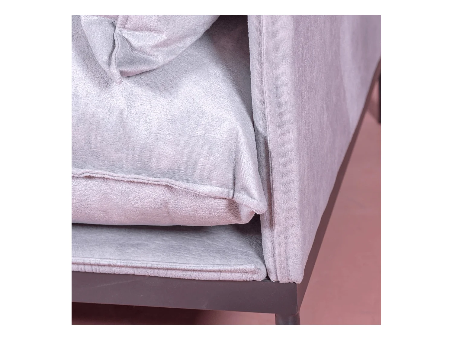 Sofá de 1 plaza tapizado en poliéster - Skyline - Gris