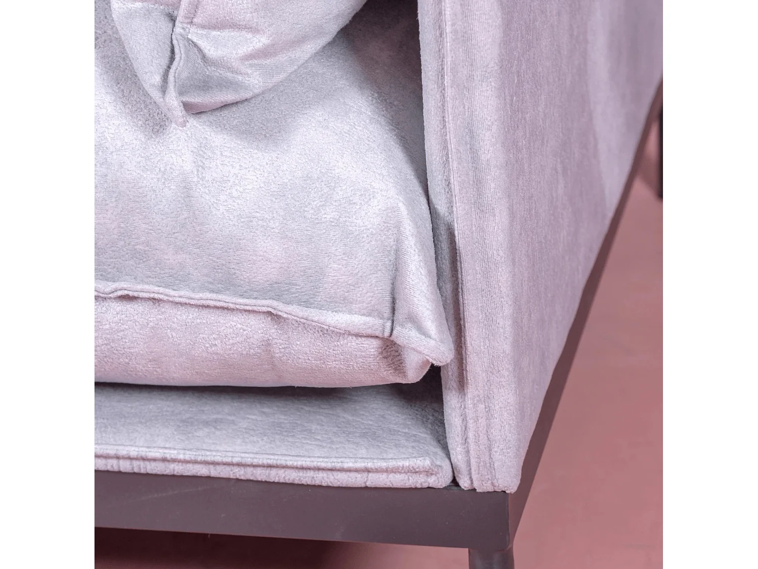 Canapé 1 place recouvert de polyester - Skyline - Gris