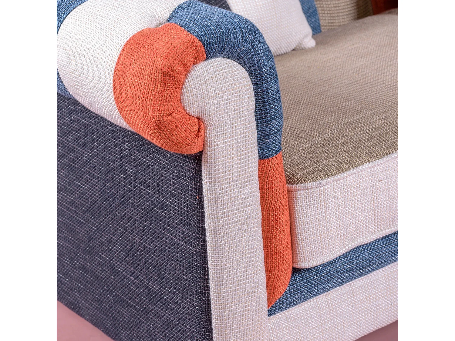 Sofá de 3 plazas tapizado en patchwork - Chesterfield - Patchwork