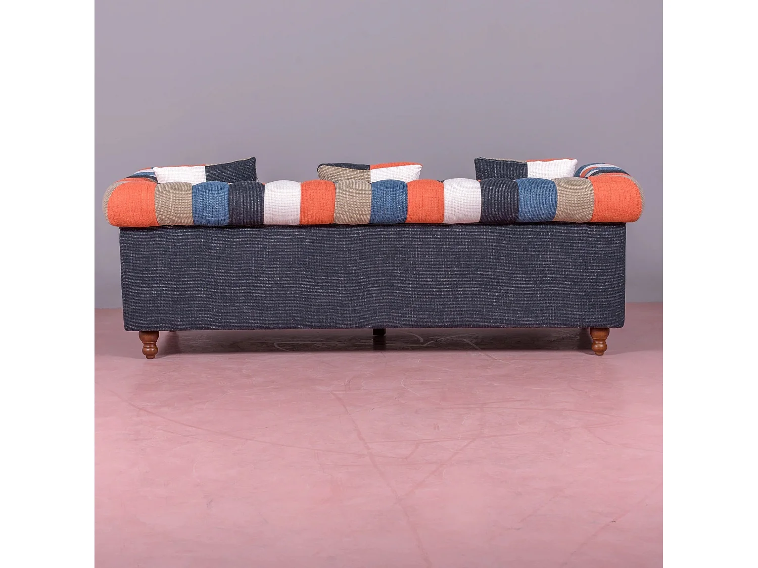 Sofá de 3 plazas tapizado en patchwork - Chesterfield - Patchwork
