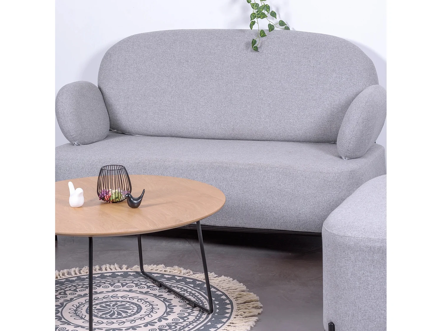 2-zitsbank met een minimalistisch design - Clair - Grijs