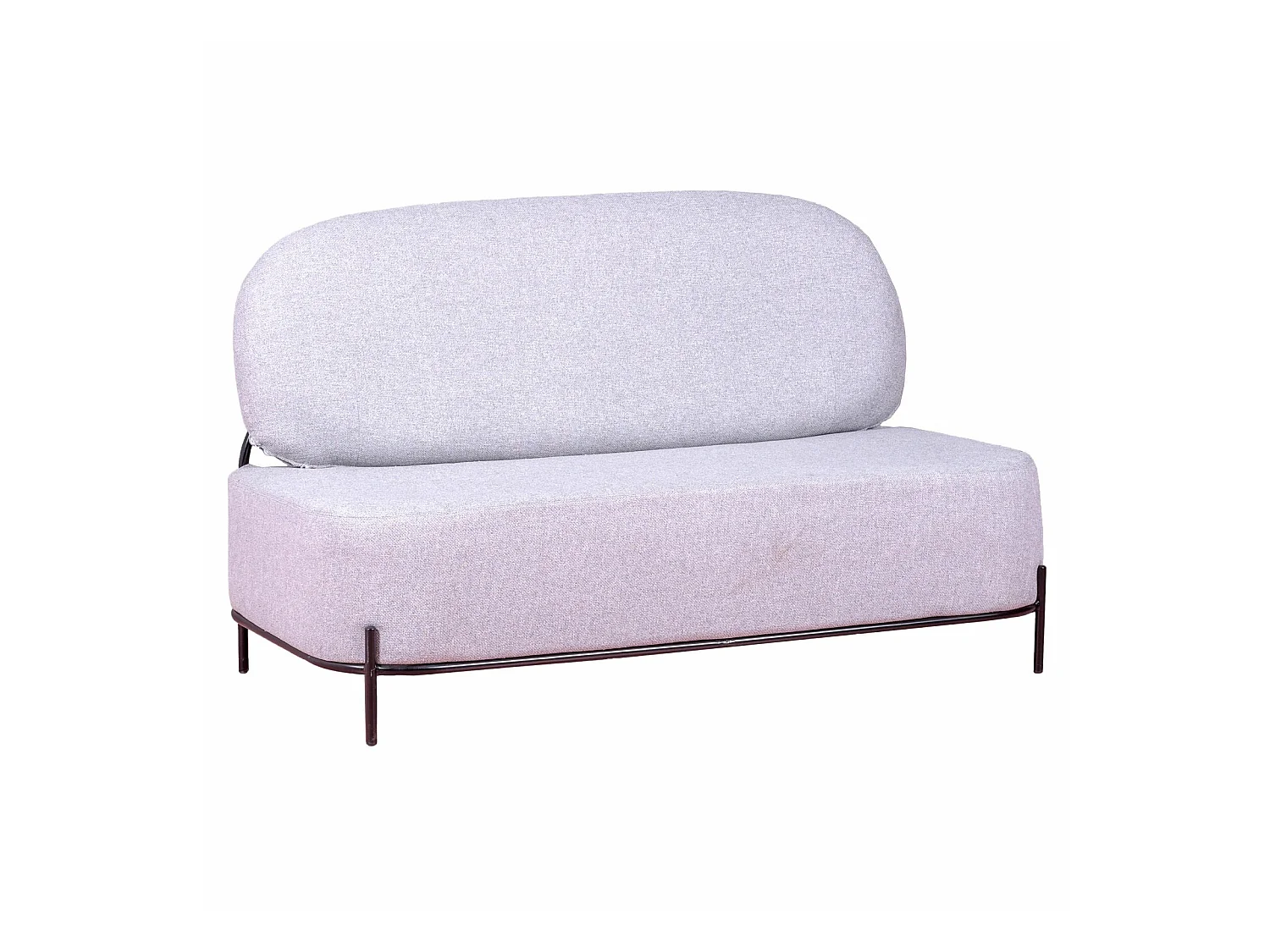 Canapé 2 places au design minimaliste Clair - Gris