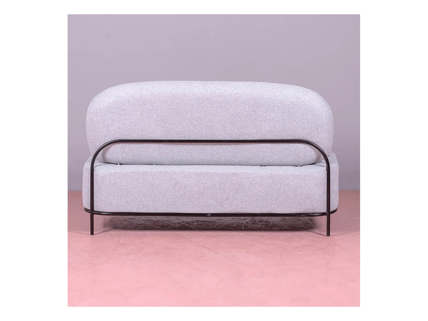 Canapé 2 places au design minimaliste Clair - Gris