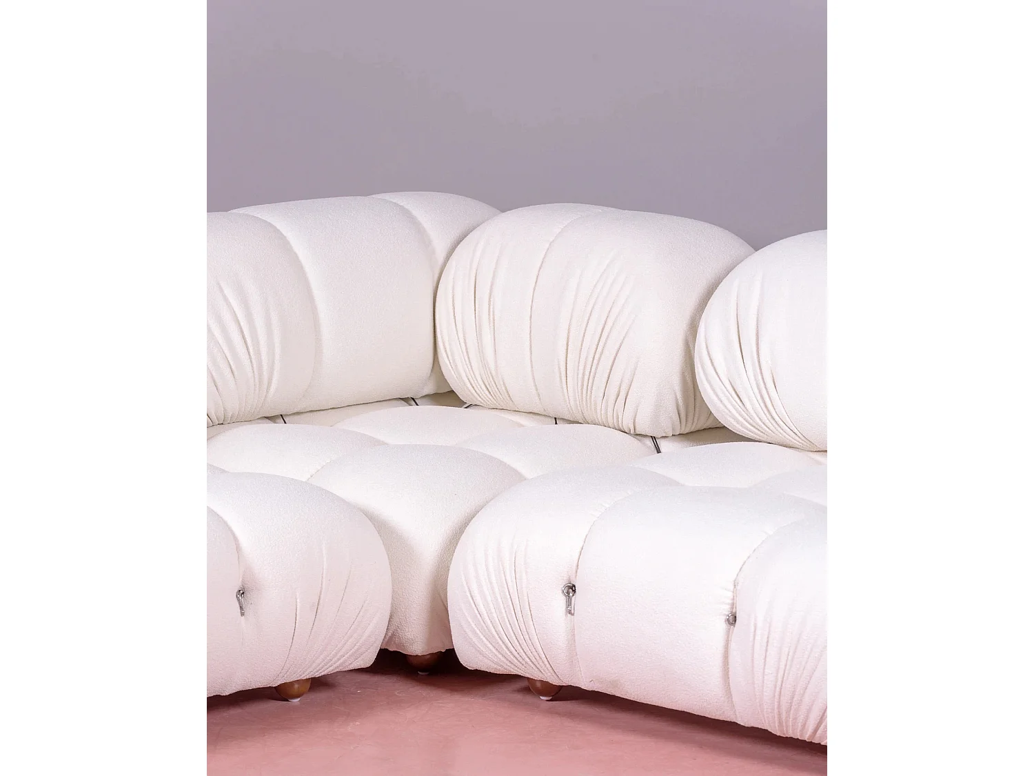 4-delige "L"-vormige modulaire bank - Laurel - Wit