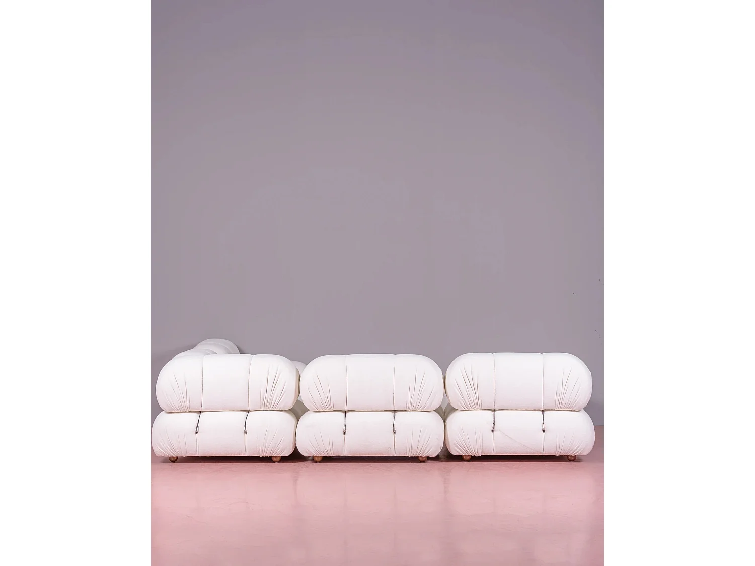 5-delige modulaire bank met 'U'-vormige chaise longue - Laurel - Wit