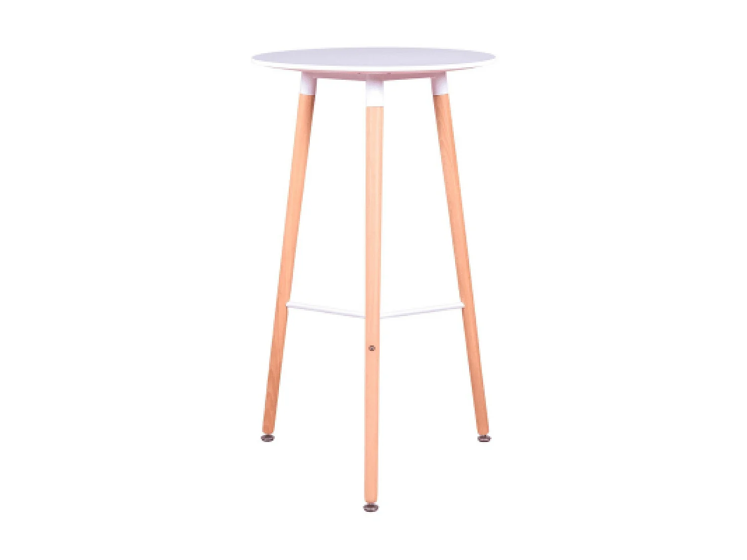 Mesa alta estilo nórdico (102cm) - Palermo - Blanco