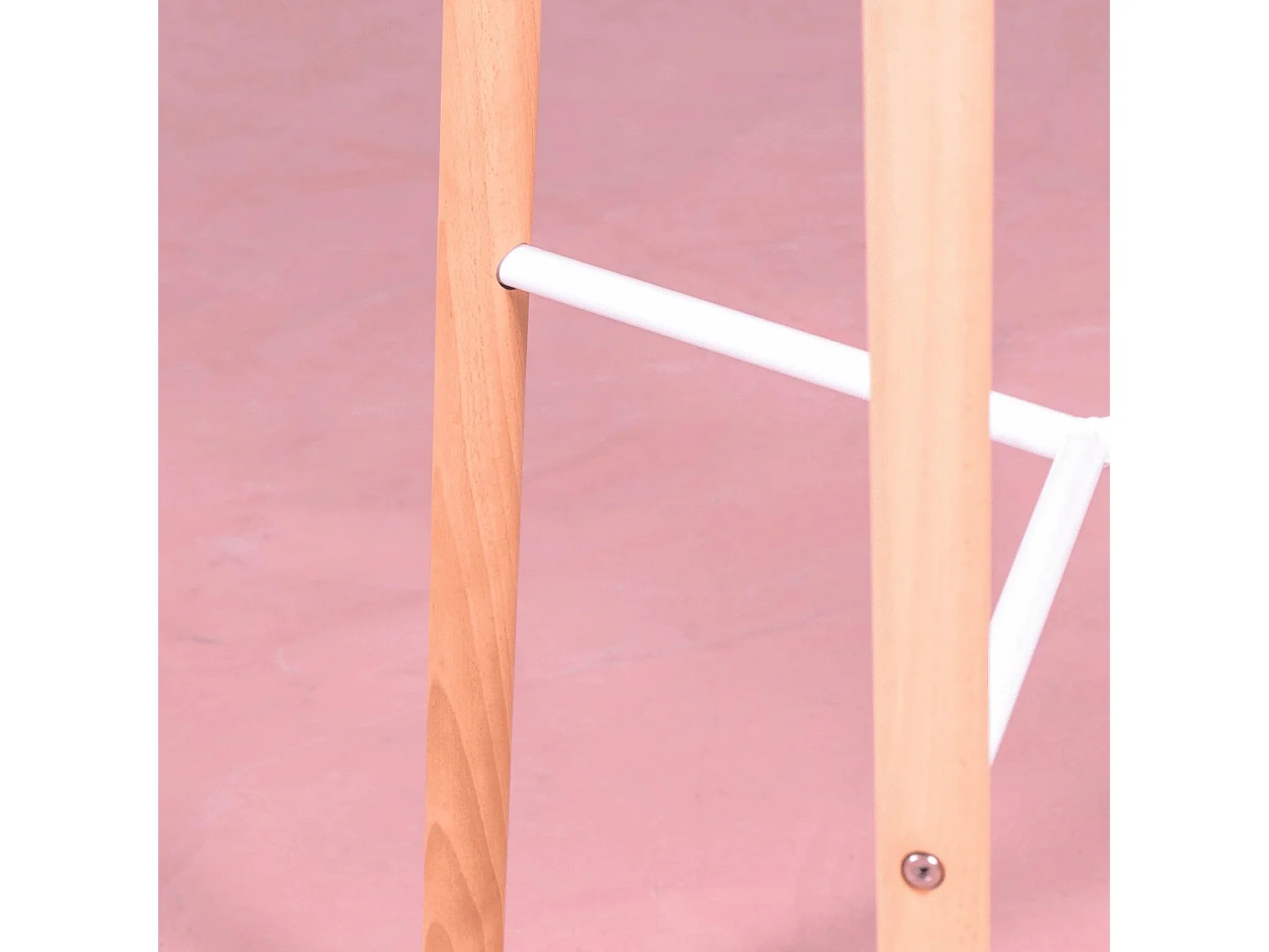 Mesa alta estilo nórdico (102cm) - Palermo - Blanco