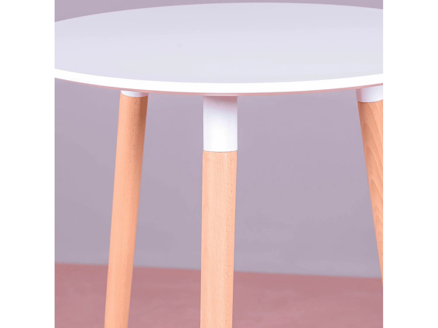 Mesa alta estilo Nordic (102cm) - Palermo - Branco