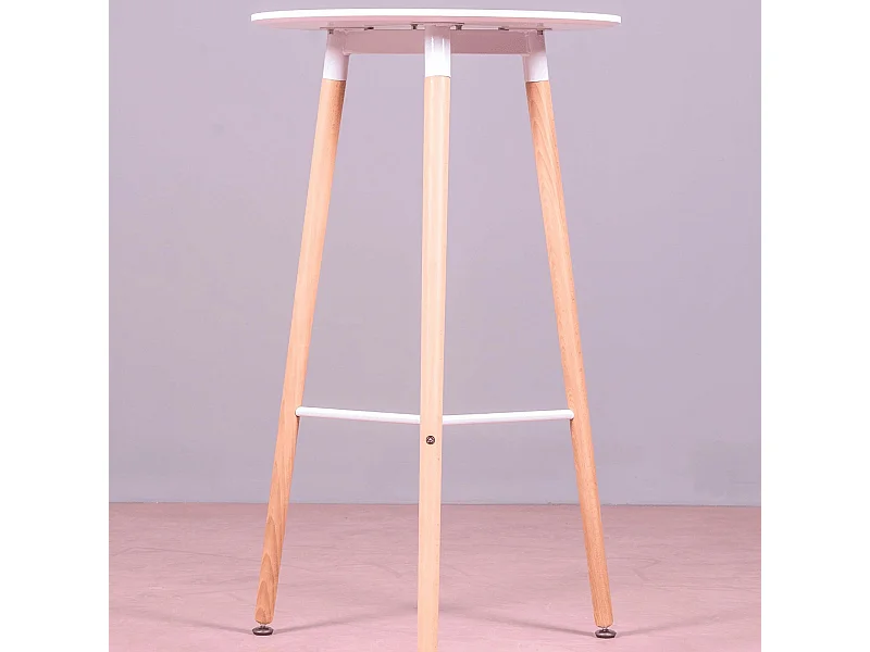 Table haute de style Nordic (102cm) - Palermo - Blanc