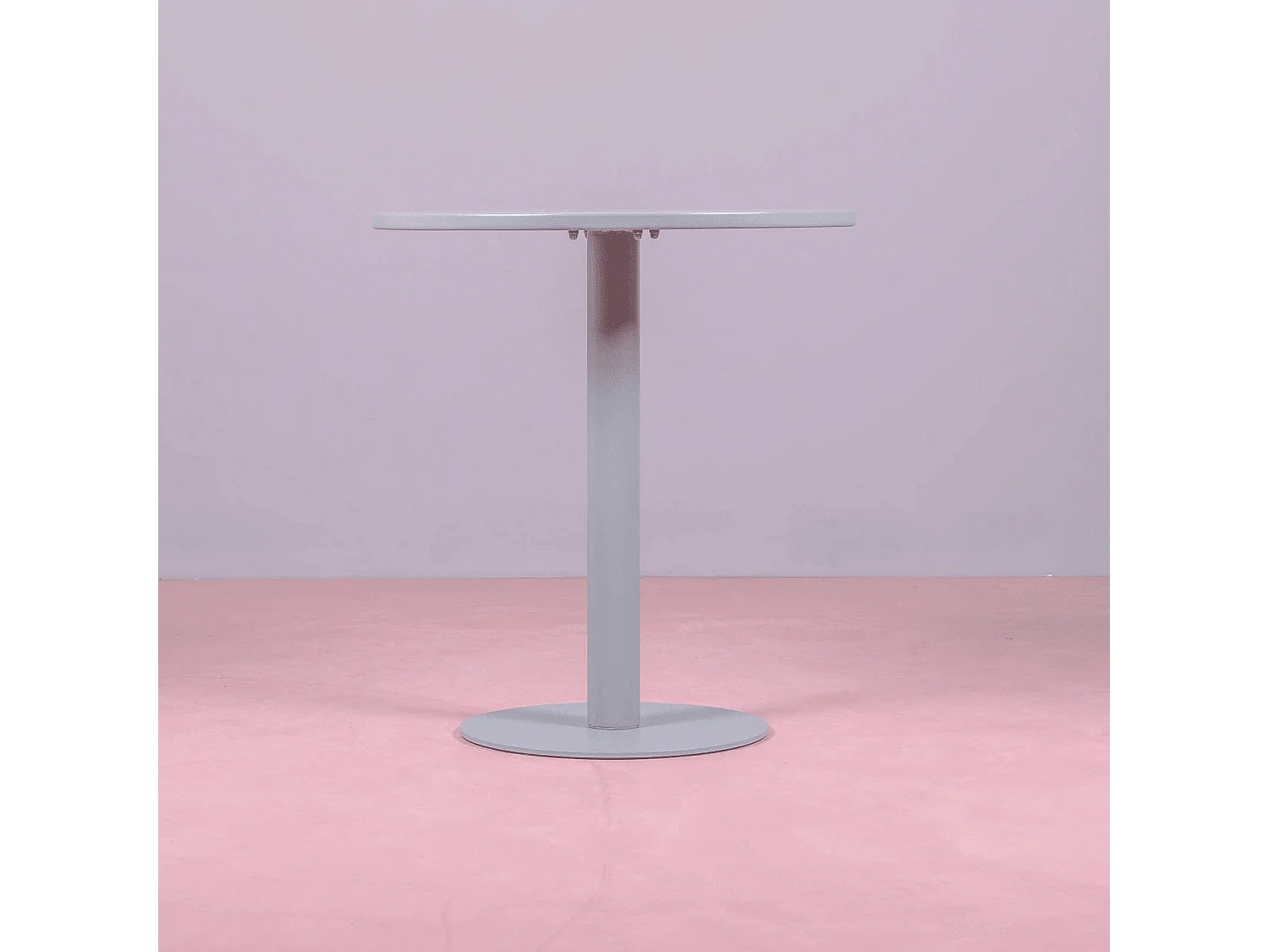 Table haute industrielle en acier 76cm de haut - Brandon - Gris