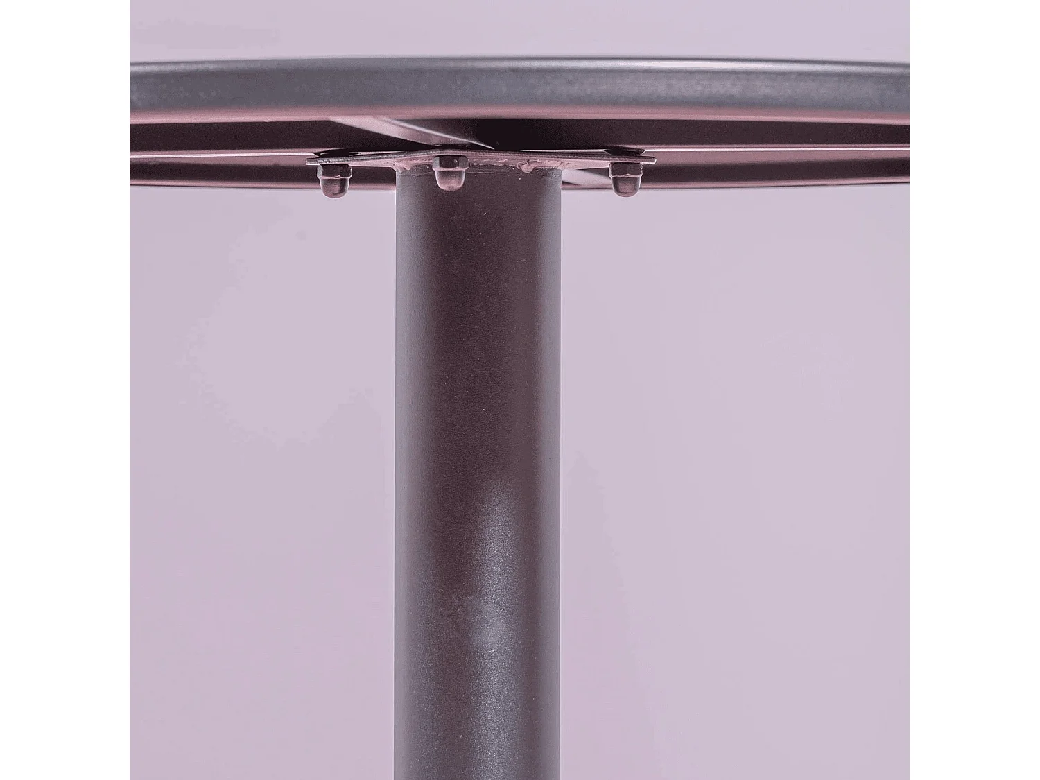 Mesa alta industrial de acero de 76cm de altura - Brandon - Negro