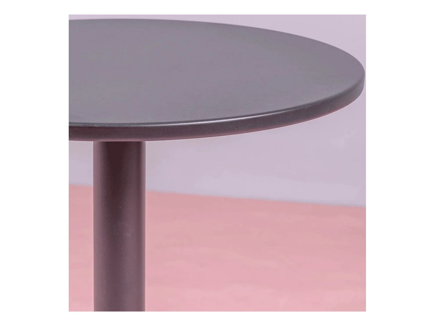 Industrieller Stehtisch aus Stahl, 76 cm hoch - Brandon - Schwarz