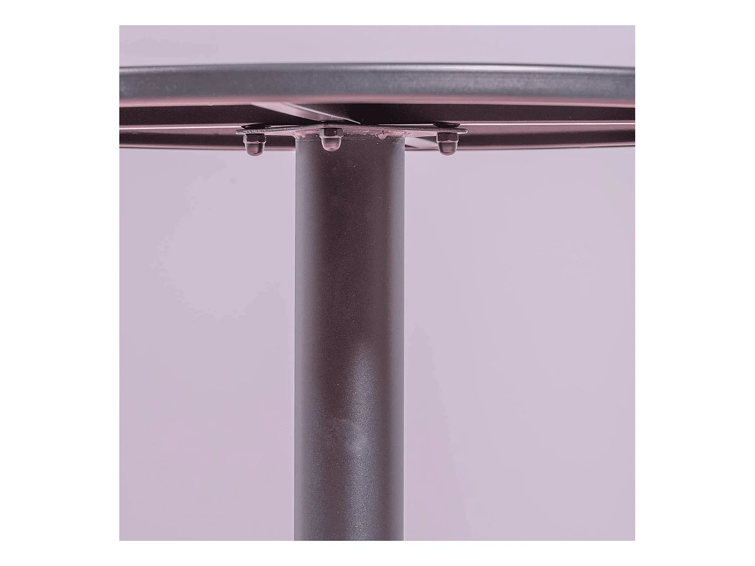Industrieller Stehtisch aus Stahl, 76 cm hoch - Brandon - Schwarz