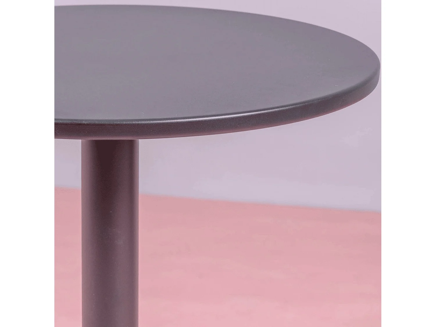 Mesa alta industrial em aço com 76 cm de altura - Brandon - Preto