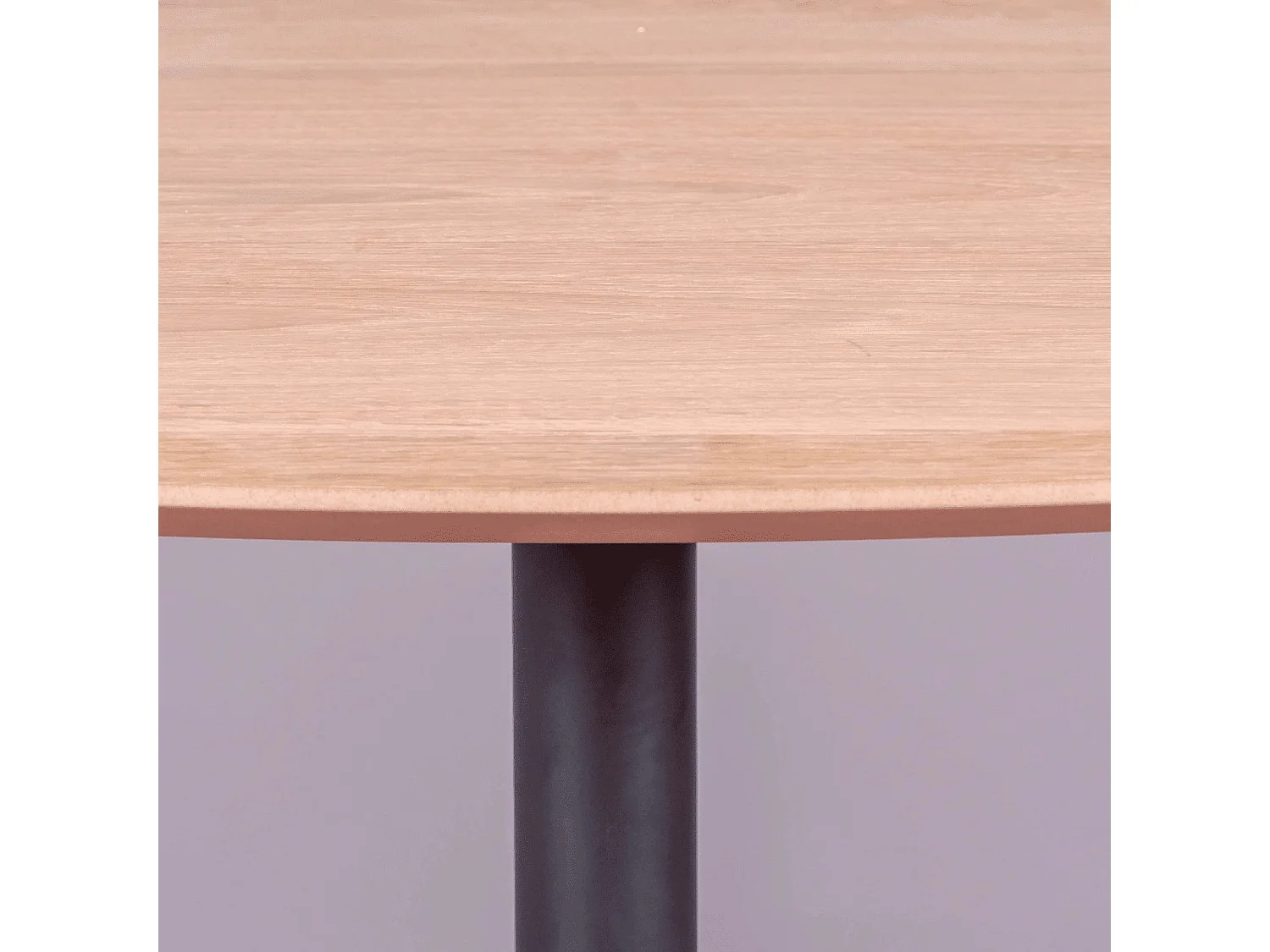 Mesa alta para bar de estilo industrial, 106cm de altura y 60x60cm - Pub - Roble