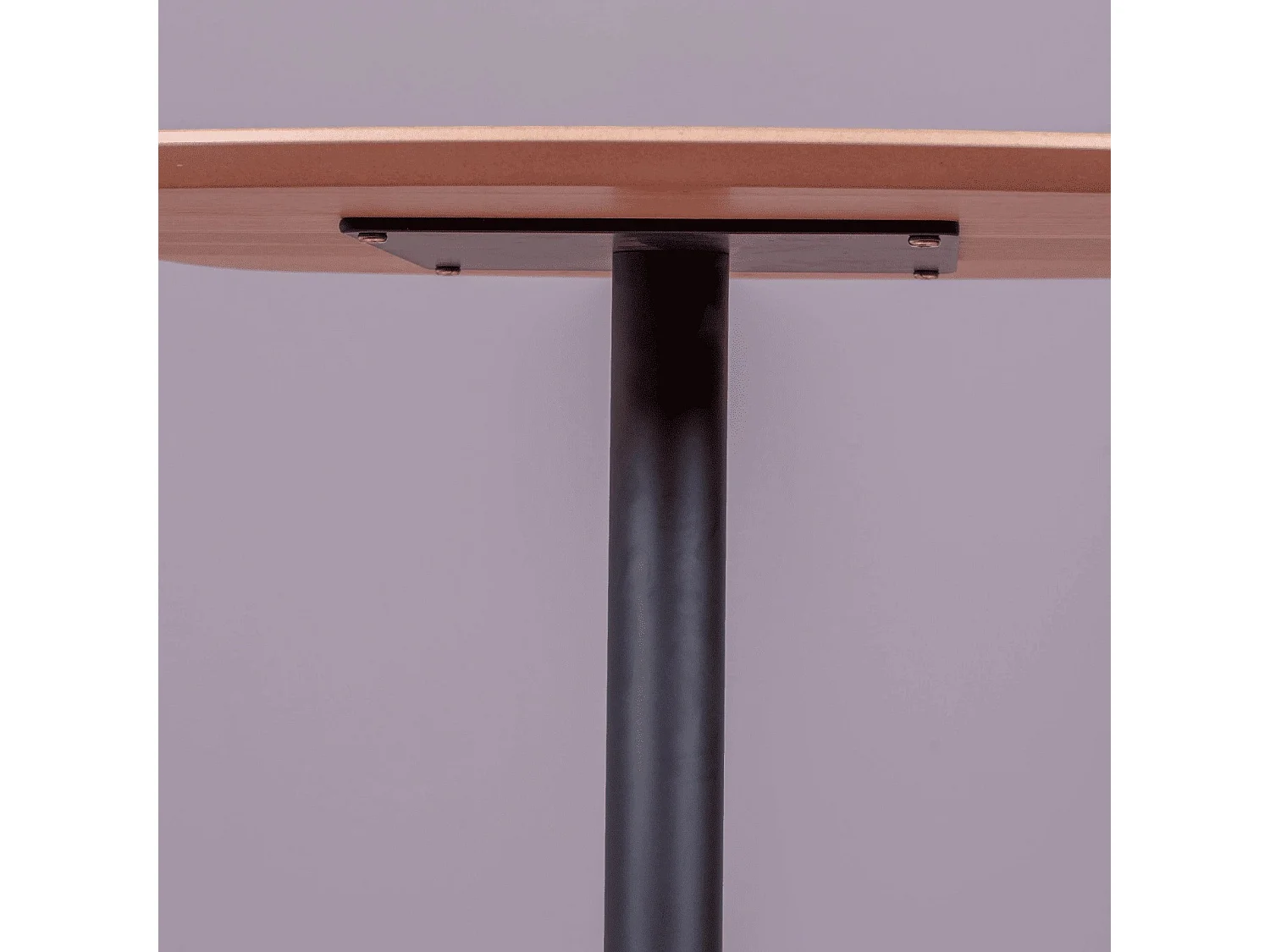 Table haute pour bar style industriel, 106cm de hauteur et 60x60cm - Pub - Chêne