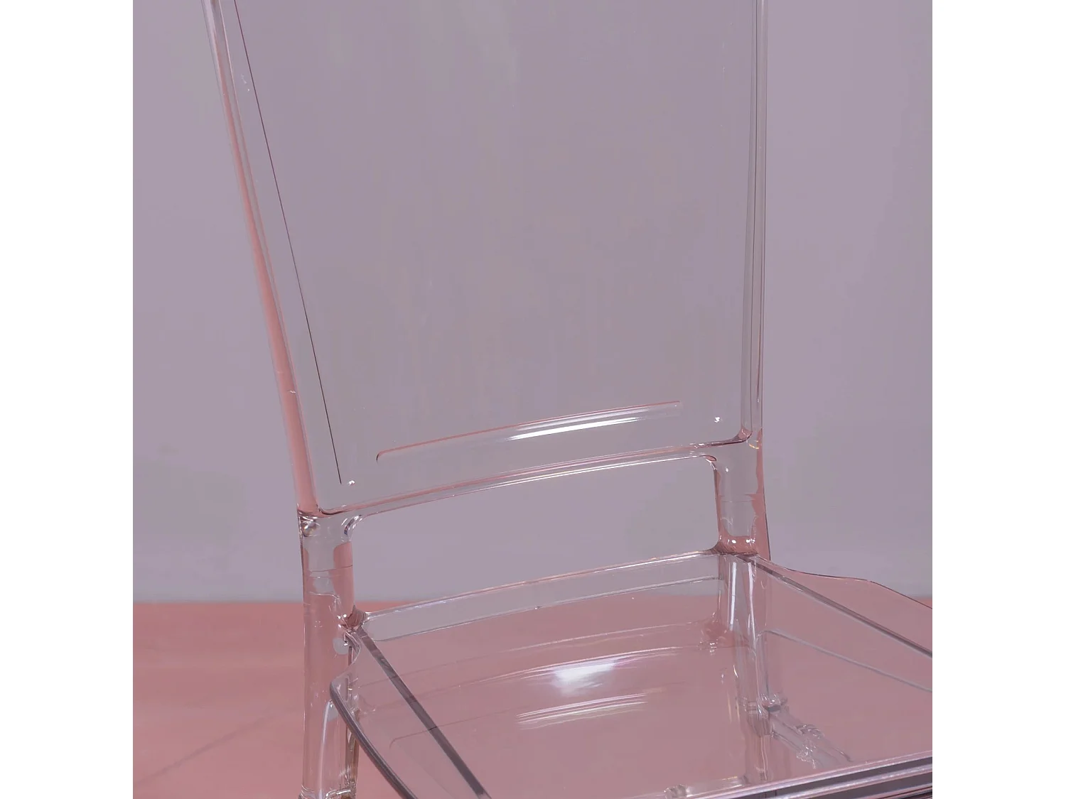 Chaise design en polycarbonate transparent - Ghost - Transparent