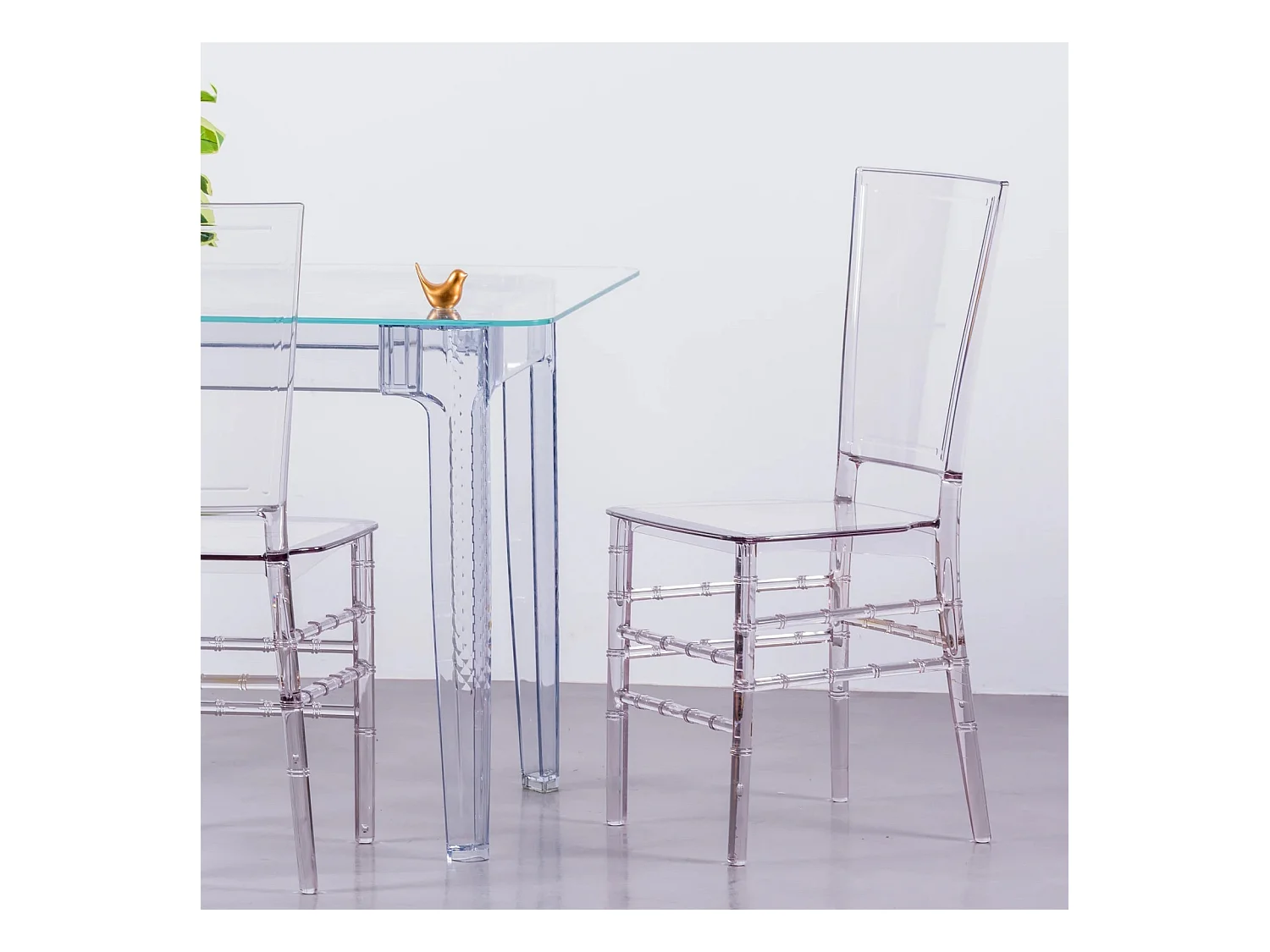 Designstoel in transparant polycarbonaat - Ghost - Transparant