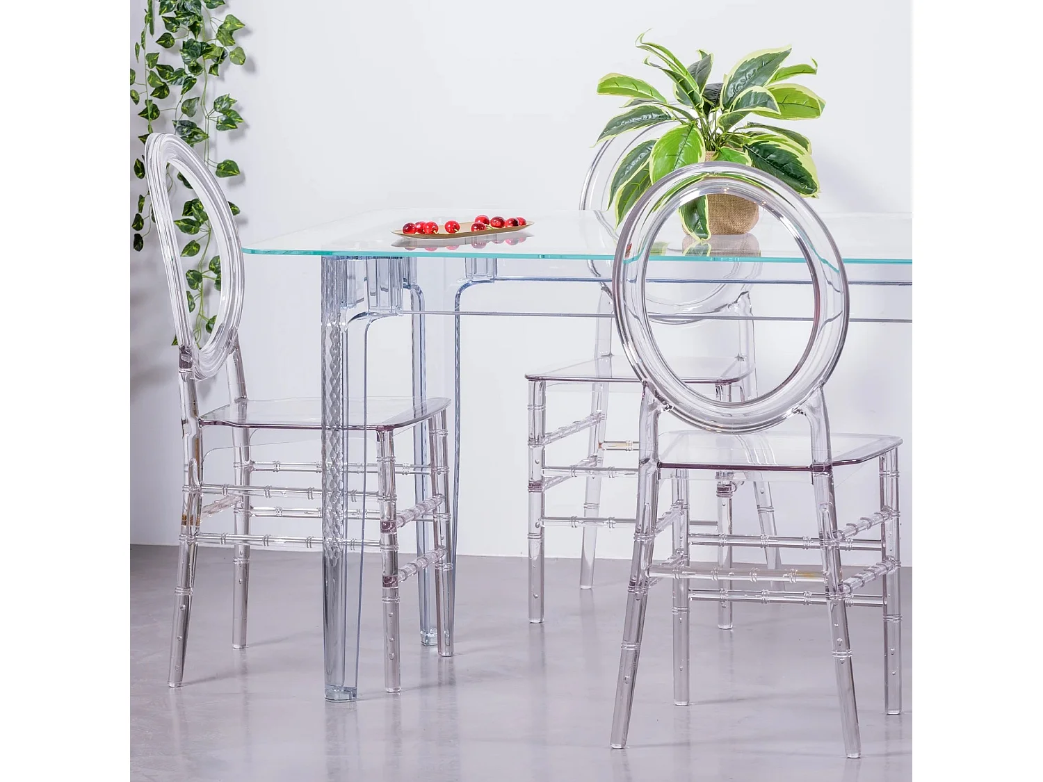 Chaise classique en polycarbonate transparent - Ghost - Transparent